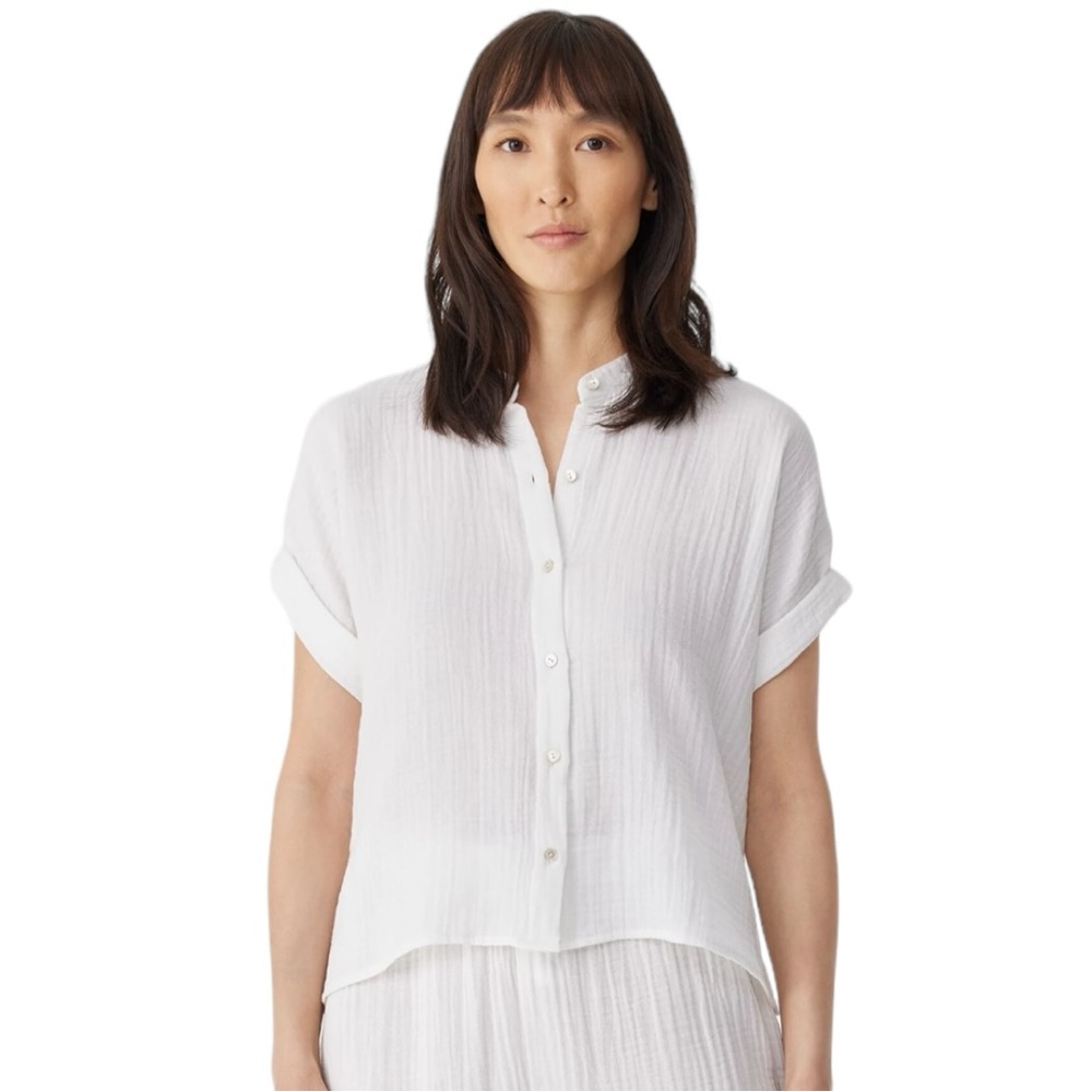 Eileen Fisher Organic Cotton Gauze top